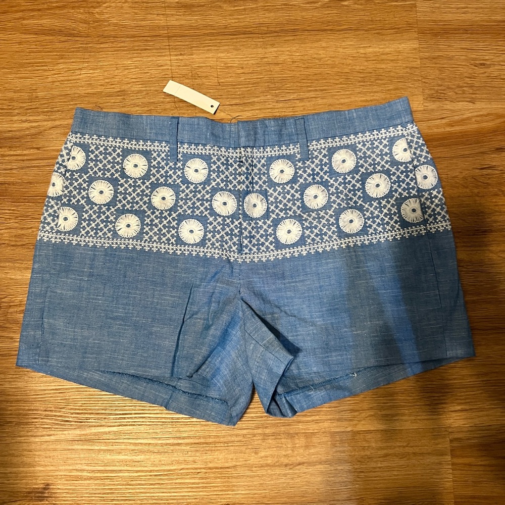 NWT Madewell Blue Lace Summer Shorts
